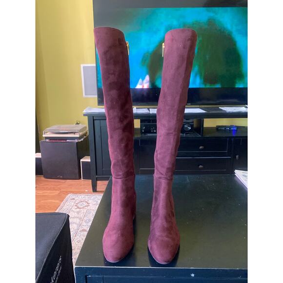 Michael Kors Women’s Braden Zip Up Suede Knee High Boots Size 7M - Picture 2 of 10